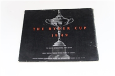 1949 Ryder Cup at Ganton Official Program
