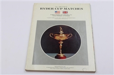 1971, 1973, 1975 & 1979 Ryder Cup Official Programs