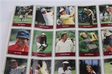 1985 Miller Press PGA Tour Uncut Card Sheet w/ Nicklaus, Payne, Seve & Couples
