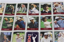 1985 Miller Press PGA Tour Uncut Card Sheet w/ Nicklaus, Payne, Seve & Couples
