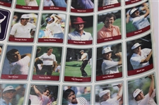 1985 Miller Press PGA Tour Uncut Card Sheet w/ Nicklaus, Payne, Seve & Couples
