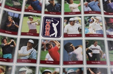 1985 Miller Press PGA Tour Uncut Card Sheet w/ Nicklaus, Payne, Seve & Couples
