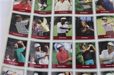 1985 Miller Press PGA Tour Uncut Card Sheet w/ Nicklaus, Payne, Seve & Couples

