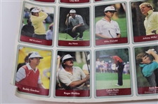 1985 Miller Press PGA Tour Uncut Card Sheet w/ Nicklaus, Payne, Seve & Couples
