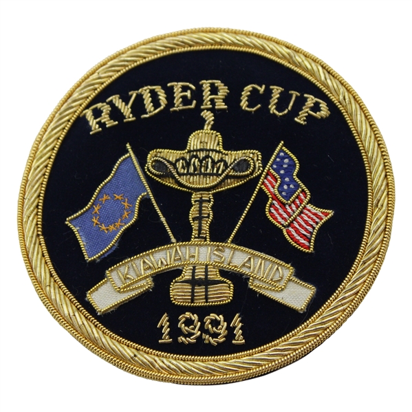 1991 Ryder Cup at Kiawah Island Commemorative Blazer Bullion Patch