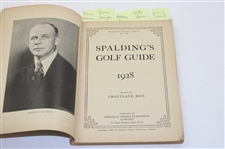 1928 'Spaldings Athletic Library Golf Guide' Edited By Grantland Rice