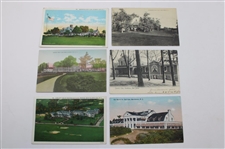 Seventeen (17) Vintage New Jersey Golf Themed Postcards