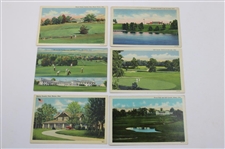 Seventeen (17) Vintage Ohio Golf Themed Postcards