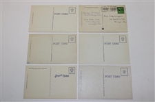 Seventeen (17) Vintage Ohio Golf Themed Postcards