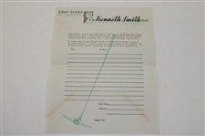 1939 Kenneth Smith Golf Clubs Brochure w/Club Fitting Chart & Referral Sheet