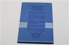 1941 Kenneth Smith Golf Clubs 'Handmade to Fit You' Brochure