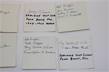 Nineteen (19) Snapshots of Professional Golfers at Seminole Golf Club