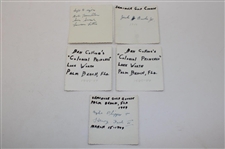 Nineteen (19) Snapshots of Professional Golfers at Seminole Golf Club