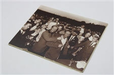 1964 Palmer & Nicklaus Green Jacket Ceremony Frank Christian Photo On Board