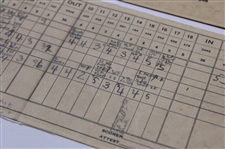1947 PGA Championship at Plum Hollow Fan Scored Scorecard w/Blank Scorecard