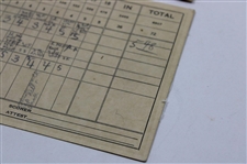 1947 PGA Championship at Plum Hollow Fan Scored Scorecard w/Blank Scorecard
