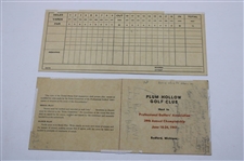 1947 PGA Championship at Plum Hollow Fan Scored Scorecard w/Blank Scorecard