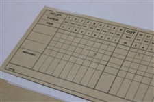 1947 PGA Championship at Plum Hollow Fan Scored Scorecard w/Blank Scorecard