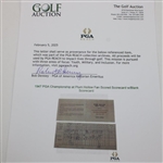 1947 PGA Championship at Plum Hollow Fan Scored Scorecard w/Blank Scorecard