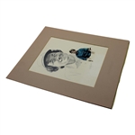 Betsy Rawls J. McQueen Original Sketch Portrait On Board