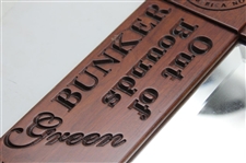 PGA of America Deluxe Mirror with Golf Terminology Engraved in Thick Frame