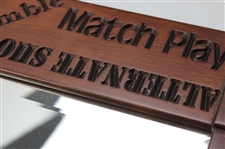 PGA of America Deluxe Mirror with Golf Terminology Engraved in Thick Frame