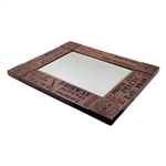 PGA of America Deluxe Mirror with Golf Terminology Engraved in Thick Frame