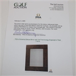PGA of America Deluxe Mirror with Golf Terminology Engraved in Thick Frame