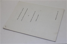 1972 'The Tournament Record And Other Performances Of Robert T. Jones, Jr. 1911-1942 Compiled by Bill Inglish
