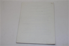 1972 'The Tournament Record And Other Performances Of Robert T. Jones, Jr. 1911-1942 Compiled by Bill Inglish