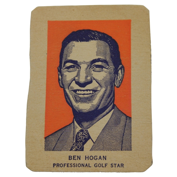 1952 Ben Hogan Wheaties Portrait-Hand Cut Golf Card
