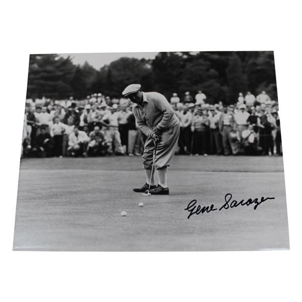 Gene Sarazen Wearing Knickers Putting B & W Photo
