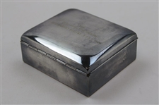 1965 US Amateur Championship at Southern Hills CC Contestant Gift Electroplated Wood Lined Engraved Box