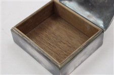 1965 US Amateur Championship at Southern Hills CC Contestant Gift Electroplated Wood Lined Engraved Box