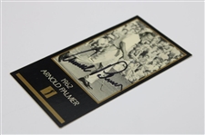 Arnold Palmer Signed '1962' Masters Collection GSV Golf Card JSA ALOA