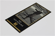 Jack Nicklaus Signed '1963' Masters Collection GSV Golf Card JSA ALOA