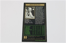Jack Nicklaus Signed '1963' Masters Collection GSV Golf Card JSA ALOA