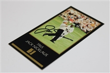 Jack Nicklaus Signed '1965' Masters Collection GSV Golf Card JSA ALOA