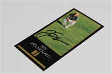 Jack Nicklaus Signed '1975' Masters Collection GSV Golf Card JSA ALOA