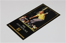 Jack Nicklaus Signed '1986' Masters Collection GSV Golf Card JSA ALOA
