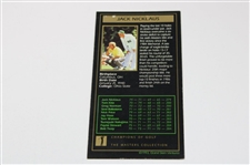 Jack Nicklaus Signed '1986' Masters Collection GSV Golf Card JSA ALOA