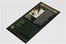 Jack Nicklaus Signed '1986' Masters Collection GSV Golf Card JSA ALOA