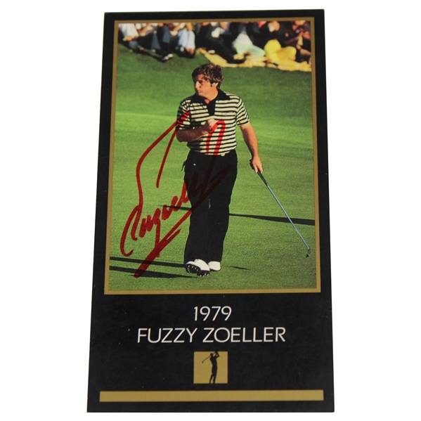 Fuzzy Zoeller Signed 1979 Masters Collection GSV Golf Card JSA ALOA