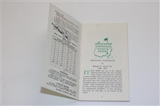 Jack Nicklaus Signed 1986 Masters Tournament Spectator Guide JSA ALOA
