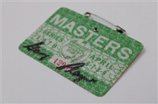 Gary Player Signed 1978 Masters Tournament SERIES Badge #1299 JSA ALOA