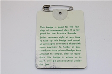 Craig Stadler Signed 1982 Masters Tournament SERIES Badge #07061 JSA ALOA