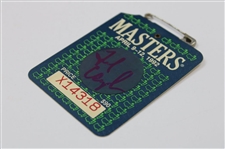 Fred Couples Signed 1992 Masters Tournament SERIES Badge #X14318 JSA ALOA