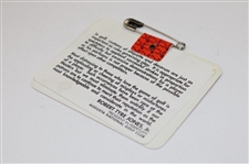 Bernhard Langer Signed 1993 Masters Tournament SERIES Badge #X19624 JSA ALOA