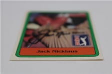 Jack Nicklaus Signed 1981 Donruss Golf Rookie Card JSA ALOA