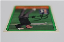 Jack Nicklaus Signed 1981 Donruss Golf Statistical Leader Card JSA ALOA